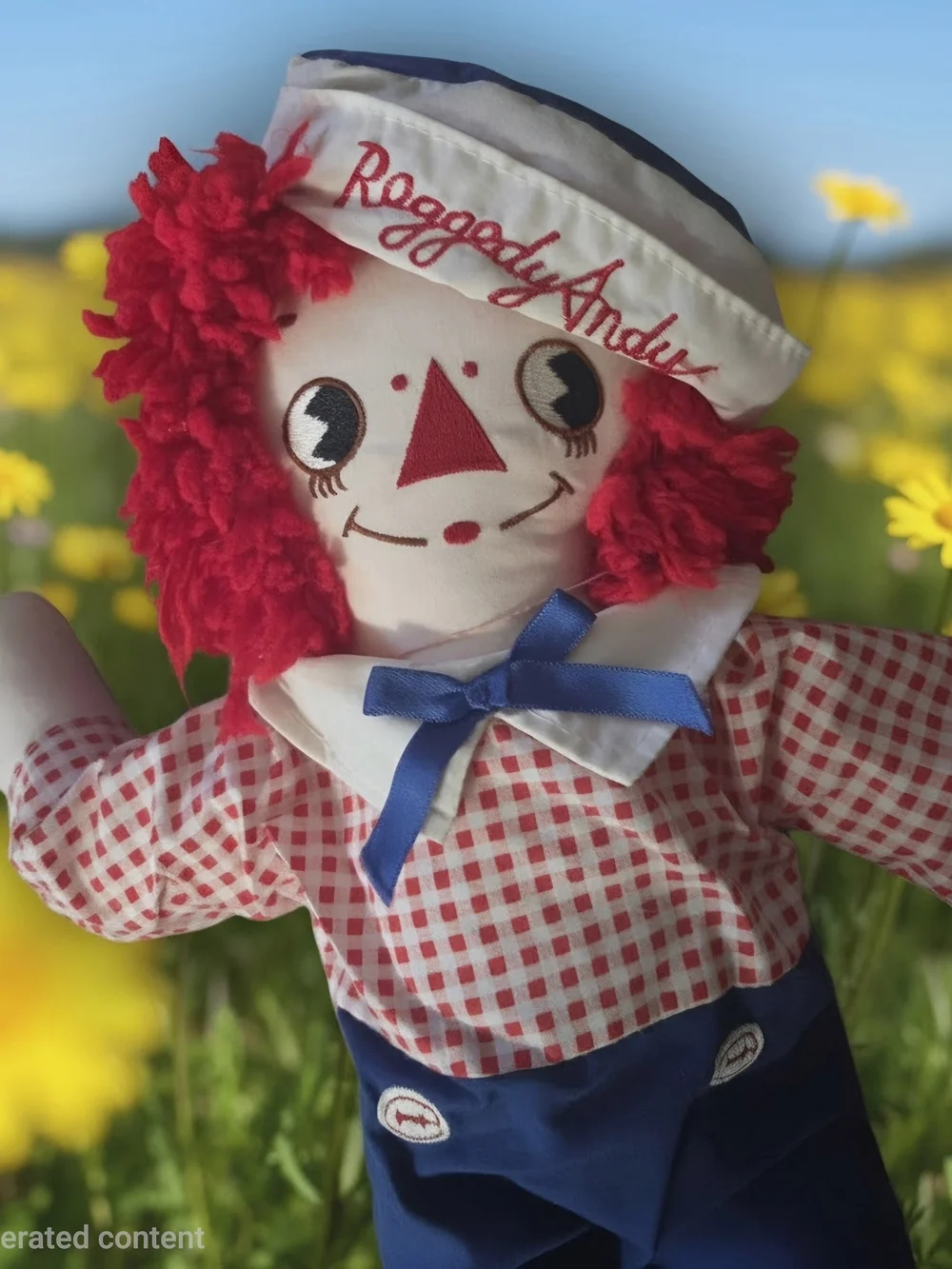 Rare vintage Applause raggedy andy With Tag